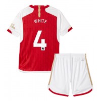 Dres Arsenal Ben White #4 Domáci pre deti 2023-24 Krátky Rukáv (+ trenírky)